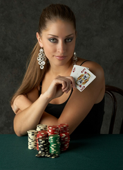 Марша Волак обучает игре в покер 1